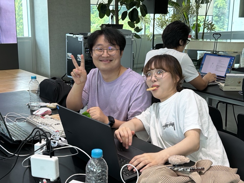 Builders mid-hack